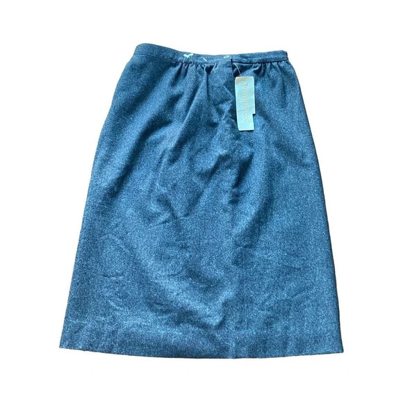 Pendleton Skirt Womens Grey 100 Virgin Wool Straight Size 12 Lined Casual Work - Picture 2 of 11